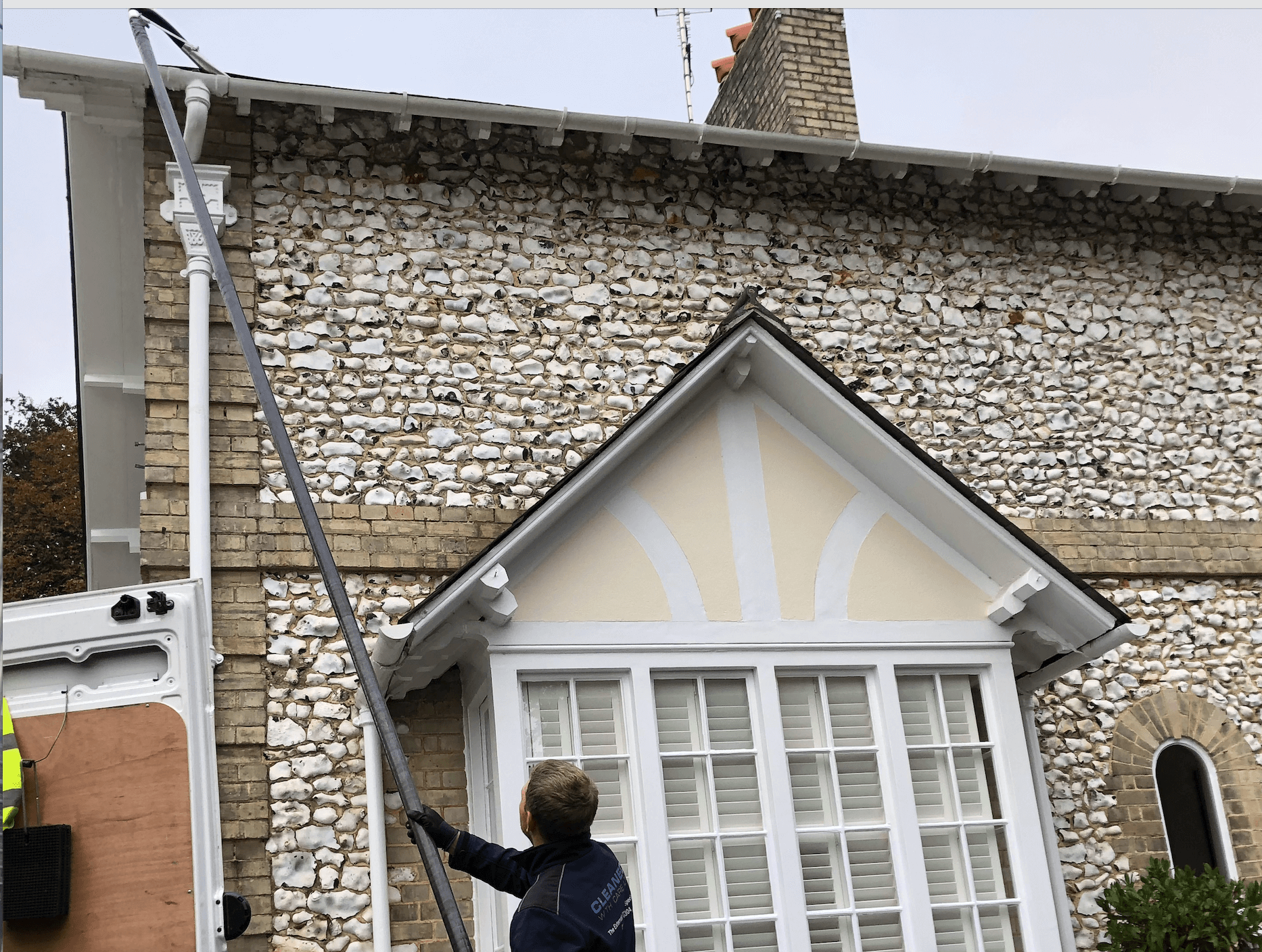 Professional gutter cleaning tools and equipment used by The Roof Moss Cleaners in Hartley Wintney